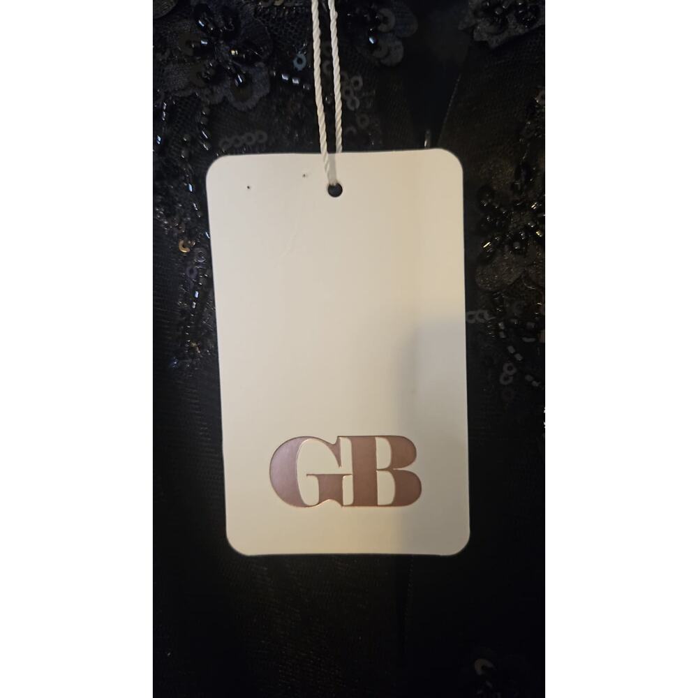 GB Beaded Applique Lace-Up Back Mermaid Gown – Size 3 - Picture 3 of 7